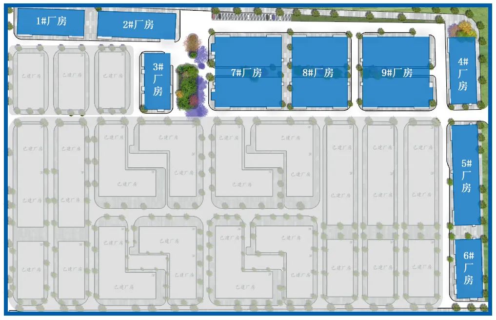 上海松江工业区核心地段104板块新建厂房出租，原房东，无公摊 4层独栋及大平层出且 707平起租